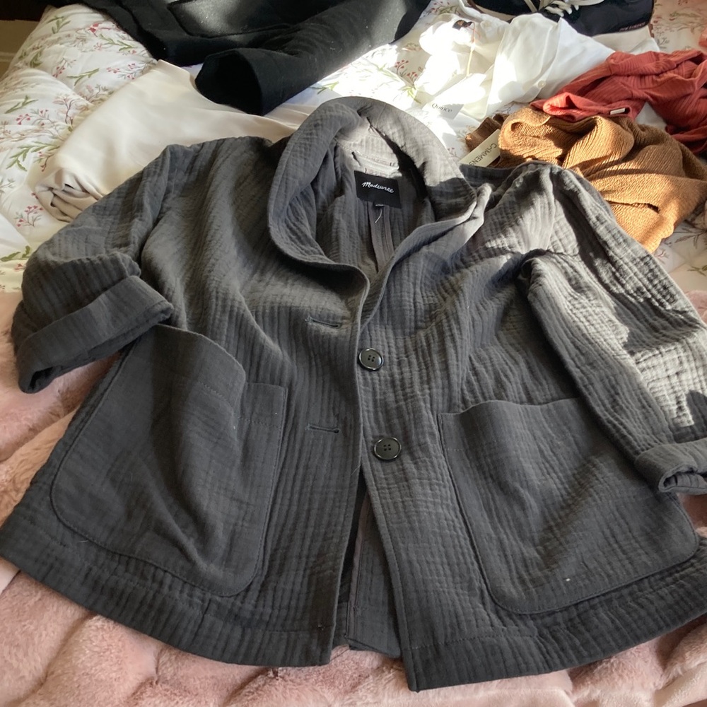 Madewell Charcoal Textured Jacket
